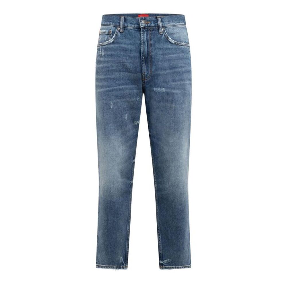 Hugo Mens 838 Distressed Jeans / Medium Blue